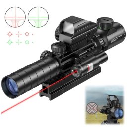 Luneta celownicza 3–9×32 + kolimator + celownik laserowy 3w1 Mountain Ghost