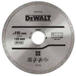 DeWALT - Tarcza diamentowa do cięcia płytek 110x20 mm DT3714