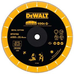 DeWALT - Diamentowa tarcza tnąca 355x25,4 mm DT3752