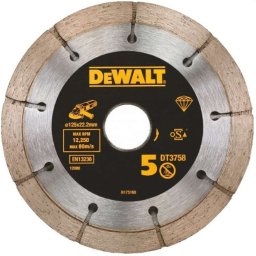 DeWALT - Diamentowa tarcza tnąca 125x22,2 mm DT3758