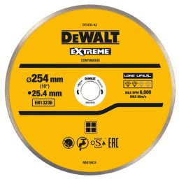 DeWALT - Tarcza tnąca do płytek 254x1,6 mm DT3733