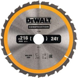 DeWALT - Tarcza pilarska 216x30 mm, 24 zębów DT1952