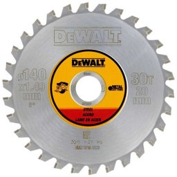 DeWALT - Tarcza tnąca do stali 140x20 mm, 30 zębów DT1923