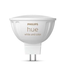 Philips Hue Smart żarówki - Inteligentna żarówka LED GU5.3, MR16, 6,3 W, możliwość ściemniania, światło białe i kolorowe 929003575301