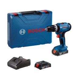 Bosch - AKU wiertarka udarowa 18V GSB 18V-25, 2x akumulator 2,0 Ah Li-Ion, ładowarka 06019K9308
