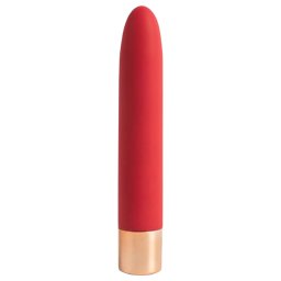 Charming Vibe Desire - wibrator klasyczny ładowany USB - silikon czerwony