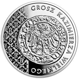 20 zł 2015 Historia Monety Polskiej - Grosz Kazimierza Wielkiego