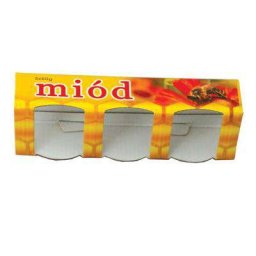 Opakowanie kartonowe ozdobne na trzy słoiki (35ml) (10 szt.)