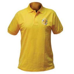 Koszulka polo z haftem (żółta)