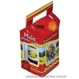 Pudełko ozdobne na słoik 900ml z miodem 10 szt.