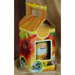 Pudełko ozdobne na słoik 900ml z miodem bez napisów 10 szt.