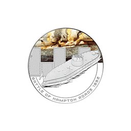 Cook Islands - 2010, 1 dolar - Bitwy morskie - HAMPTON ROADS