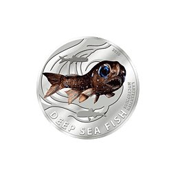 Pitcairn Islands - 2010, 2 Dollars - Ryby Głębinowe - Lanternfish