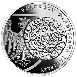 20 zł 2015 Historia Monety Polskiej - Półgrosz Władysława Jagiełły