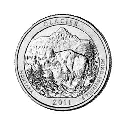 25 Centów 2011 - Glacier National Park - Montana (P)