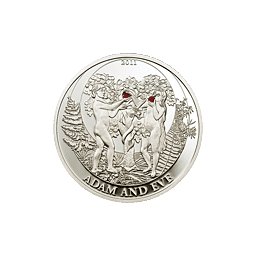 Palau - 2011, 2 dolary - Historie Biblijne - Adam i Ewa