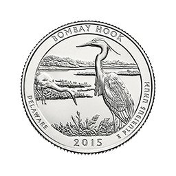 25 Centów 2015 - Bombay Hook - Delaware (D)