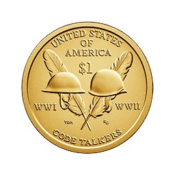 1 dolar 2016 - Native American - WWI - WWII (P)