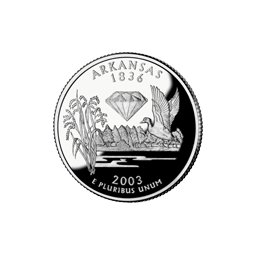 25 Centów 2003 - Arkansas (D)