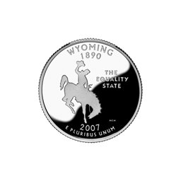 25 Centów 2007 - Wyoming (D)