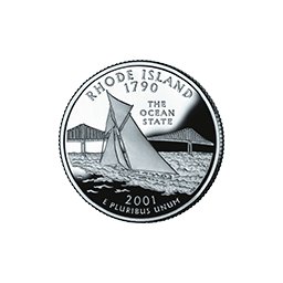 25 Centów 2001 - Rhode Island (D)