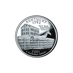 25 Centów 2001 - Kentucky (P)