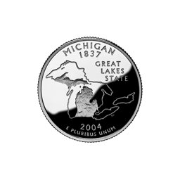 25 Centów 2004 - Michigan (P)