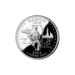 25 Centów 2003 - Illinois (P)