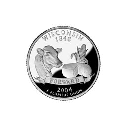 25 Centów 2004 - Wisconsin (D)