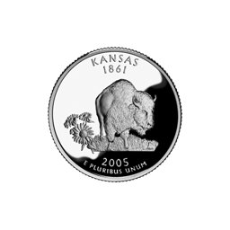 25 Centów 2005 - Kansas (P)
