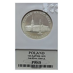 100 zł 1975 Zamek Królewski w Warszawie - Grading PR68