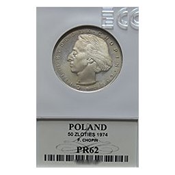 50 zł 1972 Fryderyk Chopin - Grading PR62