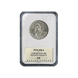 10 000 zł 1992 Władysław II Warneńczyk - Grading I/I