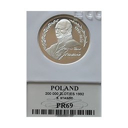 200 000 zł 1992 Stanisław Staszic - grading PR69