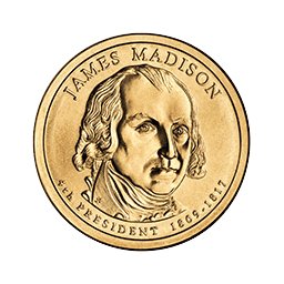 1 dolar 2007 - James Madison (D)