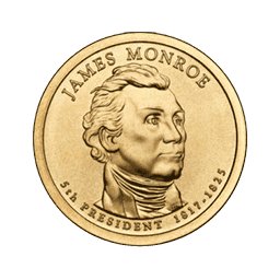 1 dolar 2008 - James Monroe (D)