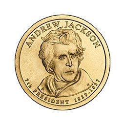 1 dolar 2008 - Andrew Jackson (D)