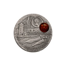 Niue - 2008, 1 dolar - Szlak Bursztynowy (Amber Route) - Kaliningrad - Srebro