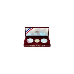 USA Set 10$ Au + 2x Ag 1984