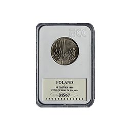 10 zł 1968 XXV Lat Ludowego Wojska Polskiego - GRADING MS67