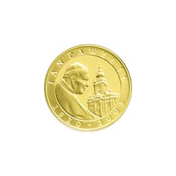 10 zł 2005 Jan Paweł II (platerowana złotem)