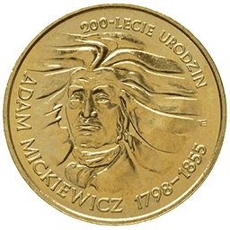 2 zł 1998 Adam Mickiewicz
