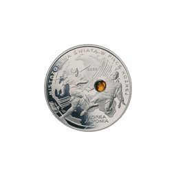 10 zł 2002 Mistrzostwa Świata w Piłce Nożnej (bursztyn)