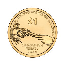 1 dolar 2011 - Native American - Wampanoag Treaty 1621 (D)