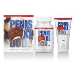 Aumento do Pénis XL Duo, 30 Comprimidos + 30ml Creme