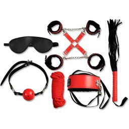 Kit Bondage Collection RED, 8 peças