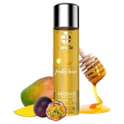 Óleo Massagem Fruity, Comestível efeito Calor Frutas Tropicais e Mel 60ml