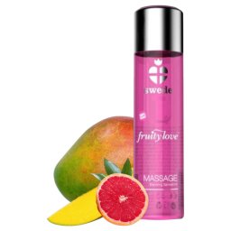 Óleo Massagem Fruity, Comestível efeito Calor Toranja e Manga 60ml