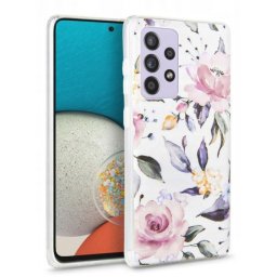 Capa Samsung Galaxy A53 5G (Samsung A536) TECH-PROTECT Silicone Floral Branco
