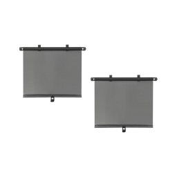 Cortina de sol para ventosas com fecho 42 cm 2 pcs cinzento